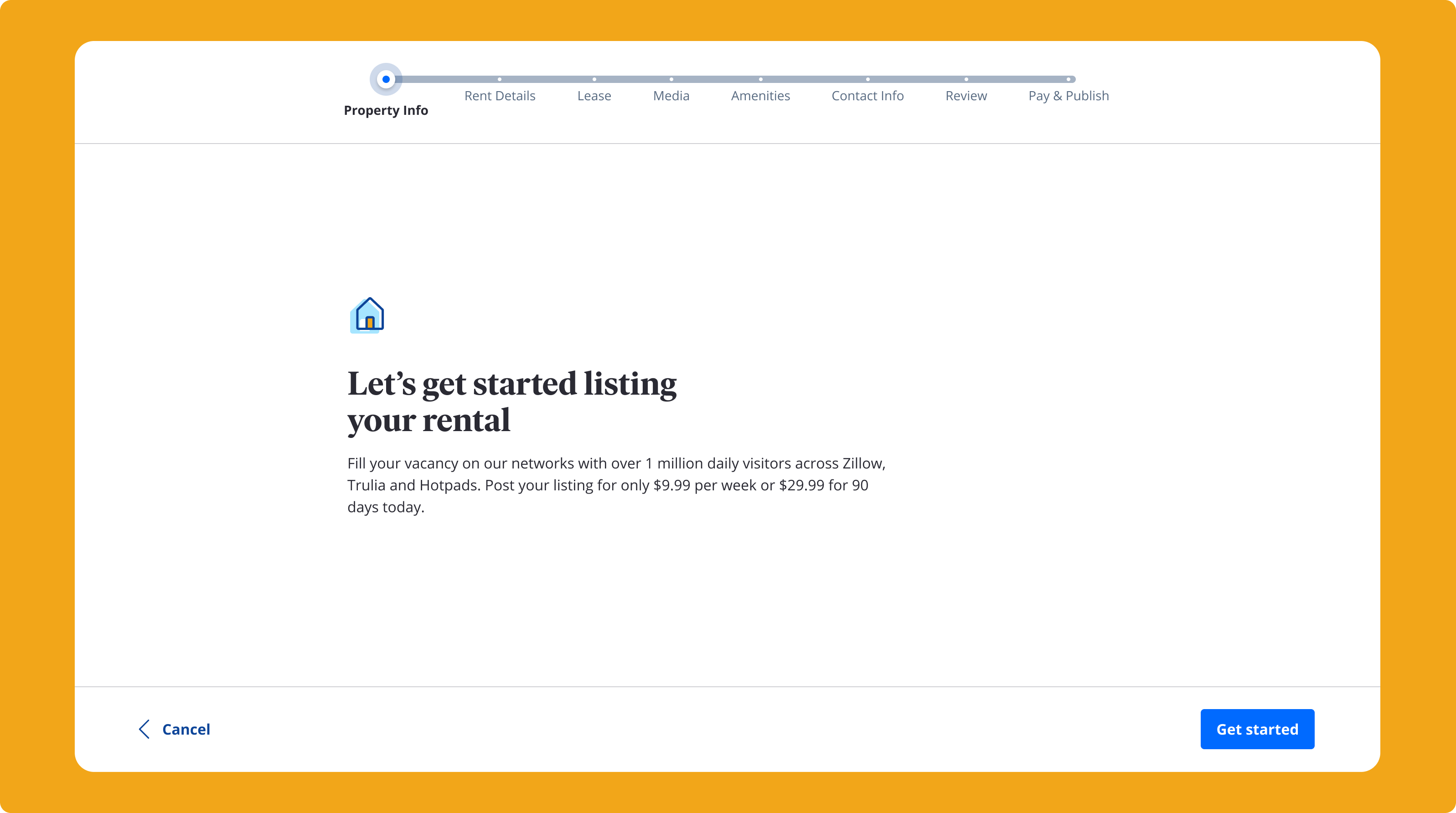 Zillow — welcome (desktop)