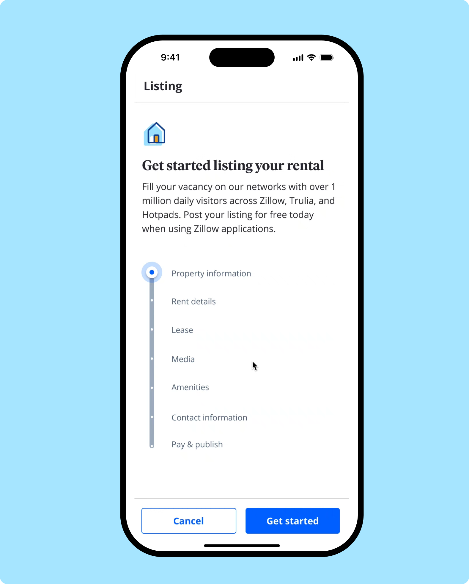 Zillow — welcome (mobile)